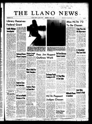 Primary view of object titled 'The Llano News (Llano, Tex.), Vol. 82, No. 31, Ed. 1 Thursday, June 14, 1973'.