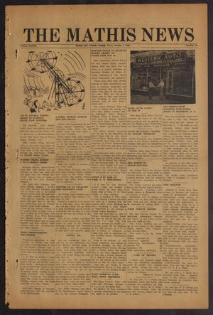 Primary view of object titled 'The Mathis News (Mathis, Tex.), Vol. 33, No. 40, Ed. 1 Friday, October 1, 1948'.