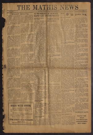 Primary view of object titled 'The Mathis News (Mathis, Tex.), Vol. 25, No. 5, Ed. 1 Friday, February 23, 1940'.