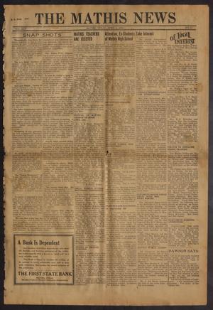 Primary view of object titled 'The Mathis News (Mathis, Tex.), Vol. 25, No. 11, Ed. 1 Friday, April 5, 1940'.