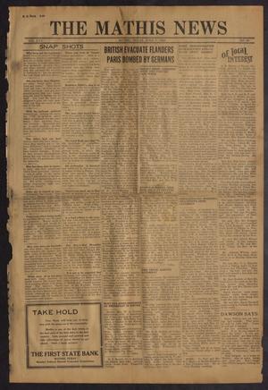 Primary view of object titled 'The Mathis News (Mathis, Tex.), Vol. 25, No. 20, Ed. 1 Friday, June 7, 1940'.