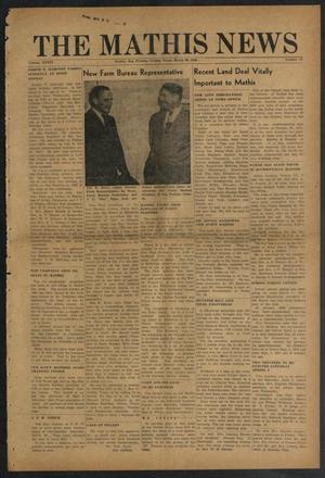 Primary view of object titled 'The Mathis News (Mathis, Tex.), Vol. 34, No. 12, Ed. 1 Friday, March 25, 1949'.