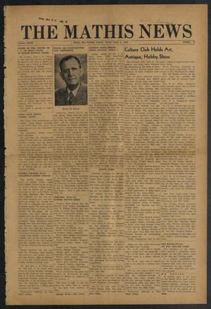 Primary view of object titled 'The Mathis News (Mathis, Tex.), Vol. 34, No. 13, Ed. 1 Friday, April 1, 1949'.