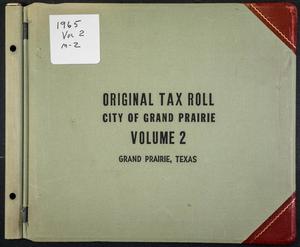Primary view of object titled '[City of Grand Prairie Tax Roll: 1965, Volume 2]'.