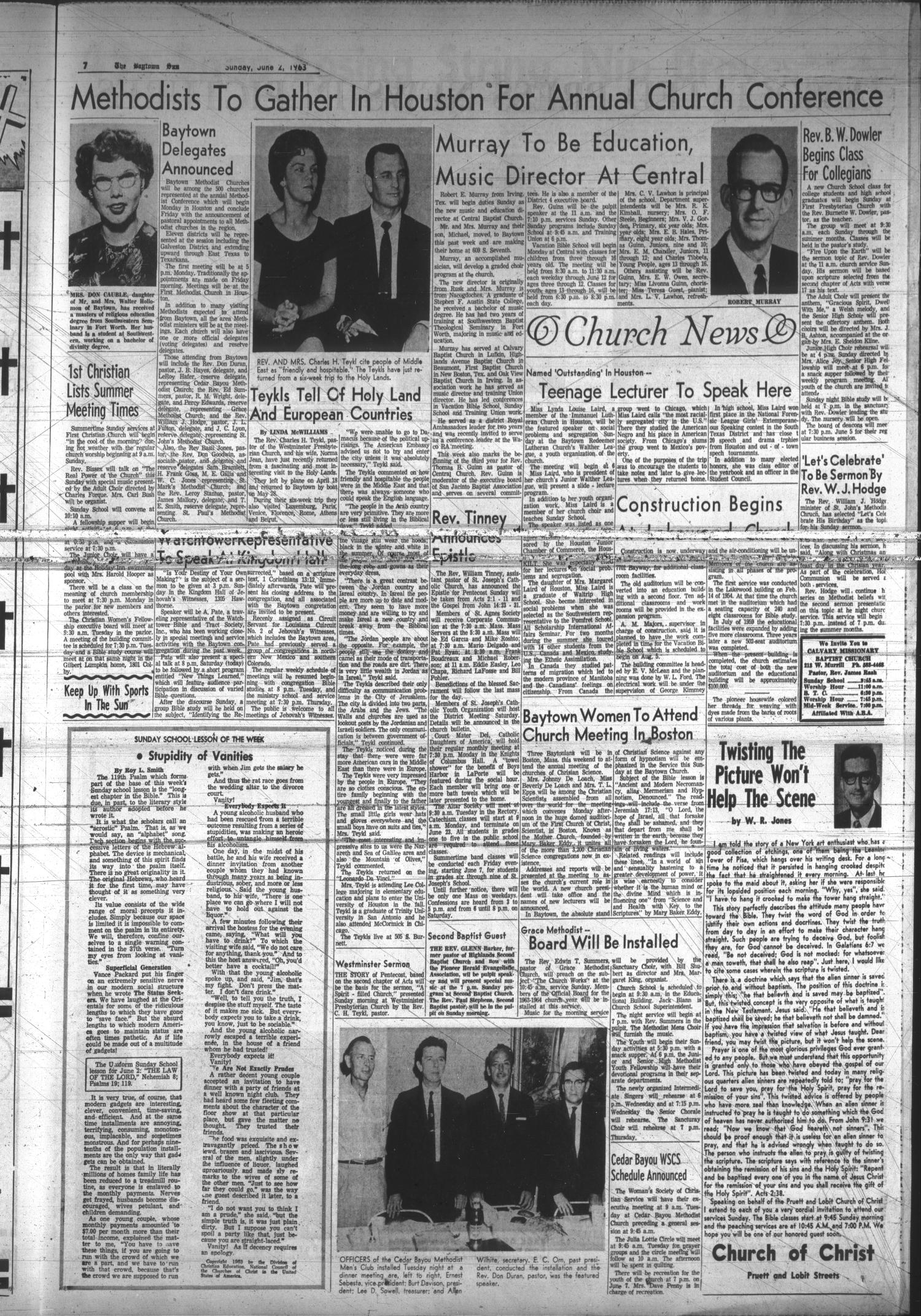 The Baytown Sun (Baytown, Tex.), Vol. 40, No. 241, Ed. 1 Sunday, June 2, 1963
                                                
                                                    [Sequence #]: 7 of 12
                                                