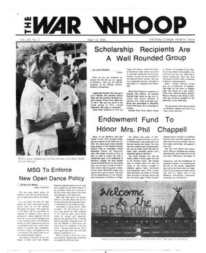 Primary view of object titled 'The War Whoop (Abilene, Tex.), Vol. 63, No. 2, Ed. 1, Friday, September 13, 1985'.