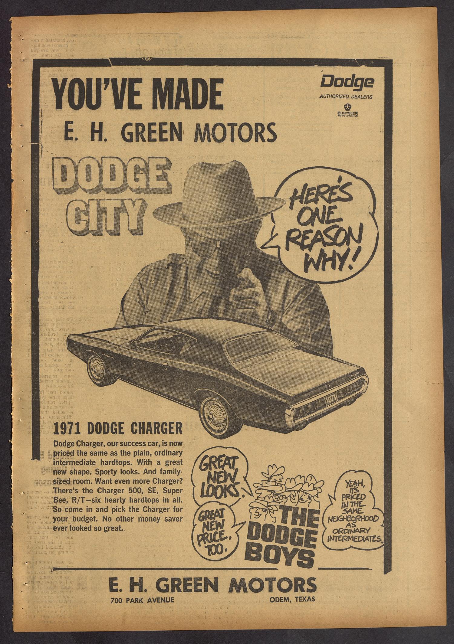 The Odem-Edroy Times (Odem, Tex.), Vol. 20, No. 14, Ed. 1 Thursday, February 18, 1971
                                                
                                                    [Sequence #]: 7 of 8
                                                