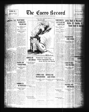 Primary view of object titled 'The Cuero Record (Cuero, Tex.), Vol. 42, No. 36, Ed. 1 Thursday, February 13, 1936'.