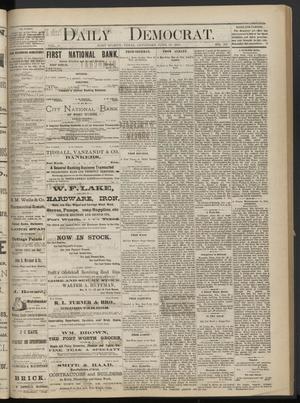 Primary view of object titled 'Daily Democrat. (Fort Worth, Tex.), Vol. 5, No. 160, Ed. 1 Saturday, June 11, 1881'.