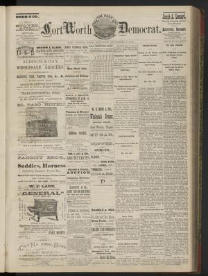 Primary view of object titled 'The Daily Fort Worth Democrat. (Fort Worth, Tex.), Vol. 2, No. 59, Ed. 1 Saturday, September 8, 1877'.