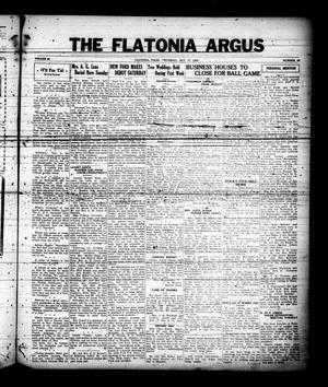 Primary view of object titled 'The Flatonia Argus (Flatonia, Tex.), Vol. 60, No. 42, Ed. 1 Thursday, October 17, 1935'.