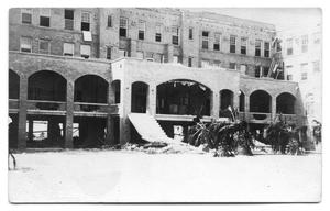 Primary view of object titled '[Storm Damage at Hospital]'.