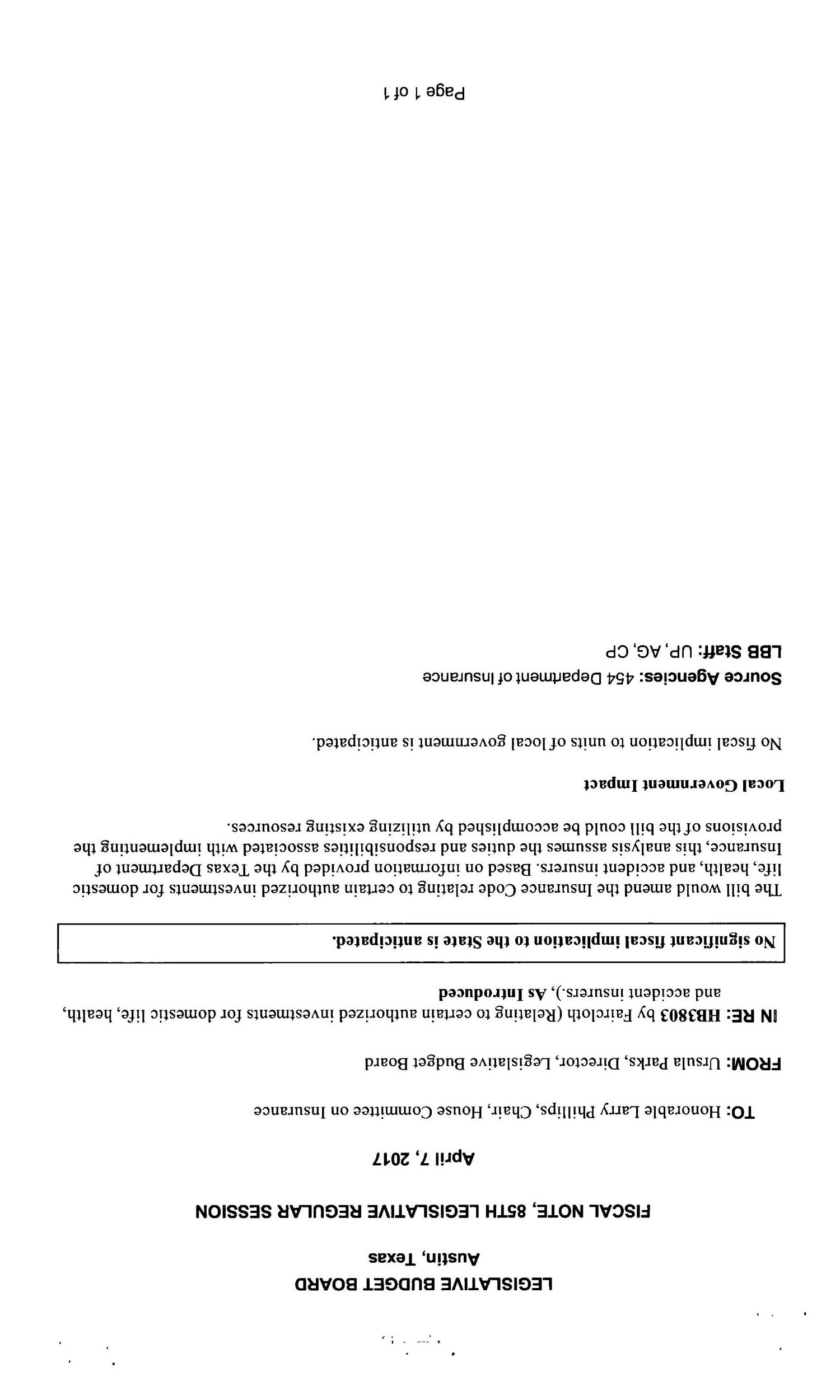 85th Texas Legislature, Regular Session, House Bill 3803, Chapter 1100
                                                
                                                    [Sequence #]: 8 of 8
                                                