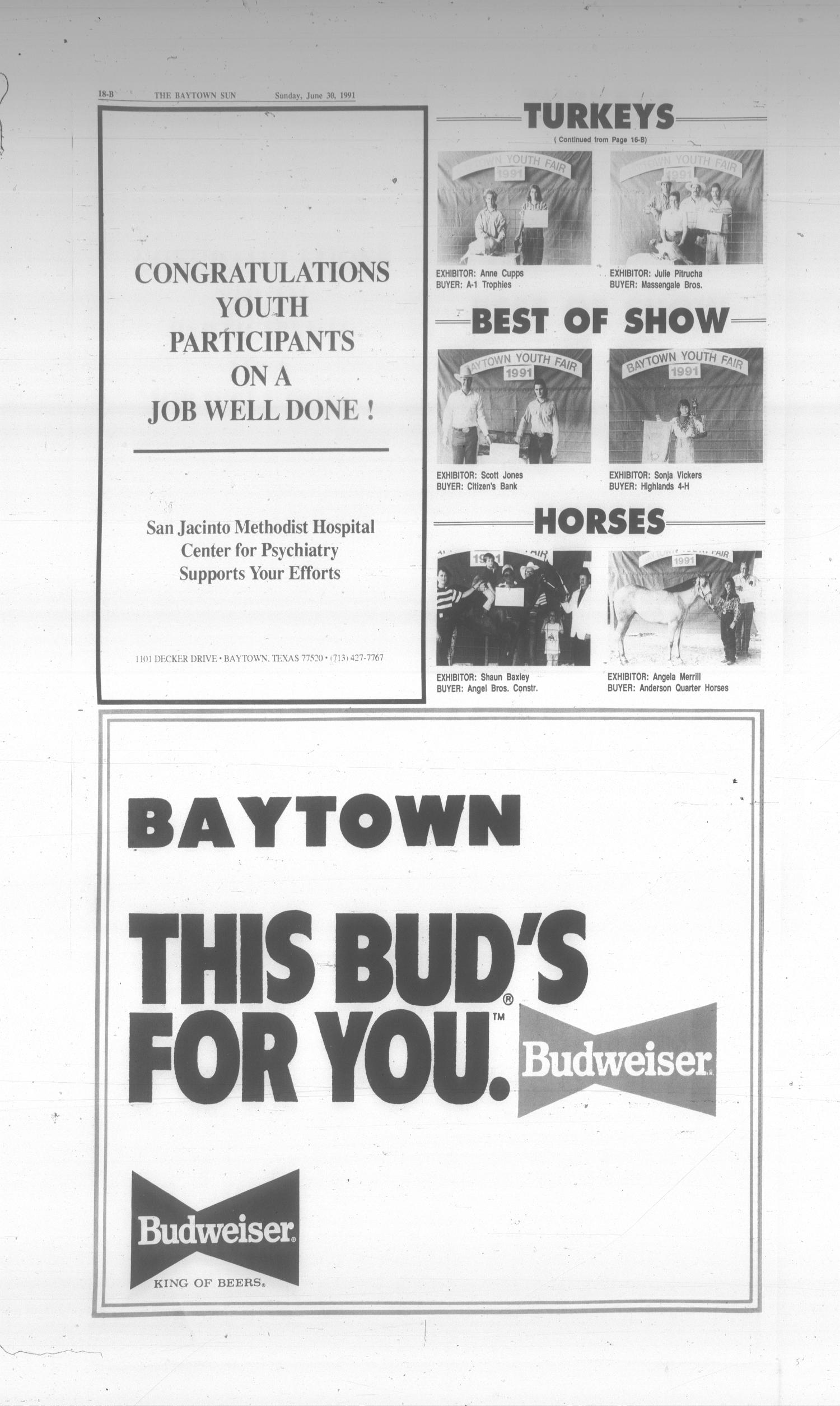The Baytown Sun (Baytown, Tex.), Vol. 69, No. 207, Ed. 1 Sunday, June 30, 1991
                                                
                                                    [Sequence #]: 45 of 45
                                                