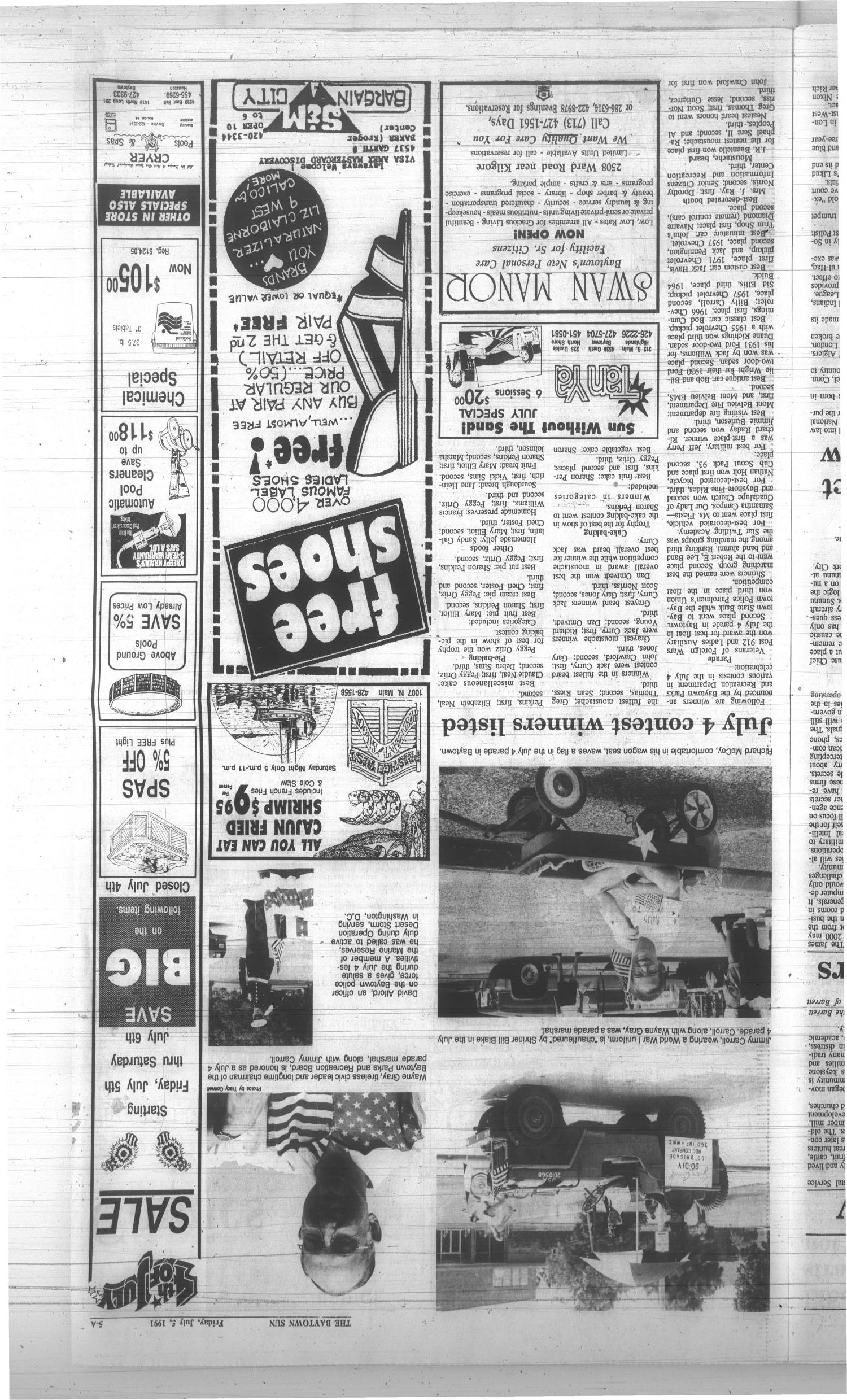 The Baytown Sun (Baytown, Tex.), Vol. 69, No. 212, Ed. 1 Friday, July 5, 1991
                                                
                                                    [Sequence #]: 5 of 16
                                                