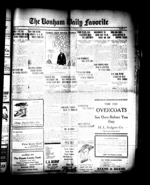 Primary view of object titled 'The Bonham Daily Favorite (Bonham, Tex.), Vol. 25, No. 119, Ed. 1 Friday, November 24, 1922'.