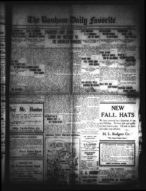 Primary view of The Bonham Daily Favorite (Bonham, Tex.), Vol. 25, No. 49, Ed. 1 Monday, September 4, 1922