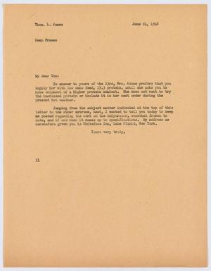 Primary view of object titled '[Letter from I. H. Kempner to Thos. L. James, June 24, 1948]'.