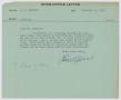 Letter: [Letter from T. L. James to I. H. Kempner, February 10, 1949]