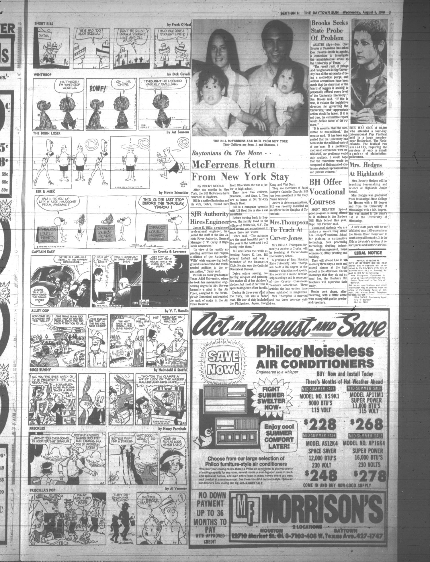 The Baytown Sun (Baytown, Tex.), Vol. 48, No. 270, Ed. 1 Wednesday, August 5, 1970
                                                
                                                    [Sequence #]: 17 of 28
                                                