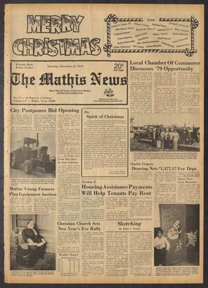 Primary view of The Mathis News (Mathis, Tex.), Vol. 55, No. 51, Ed. 1 Thursday, December 21, 1978
