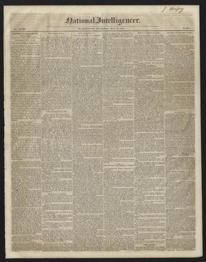 Primary view of object titled 'National Intelligencer. (Washington [D.C.]), Vol. 48, No. 6924, Ed. 1 Thursday, May 13, 1847'.