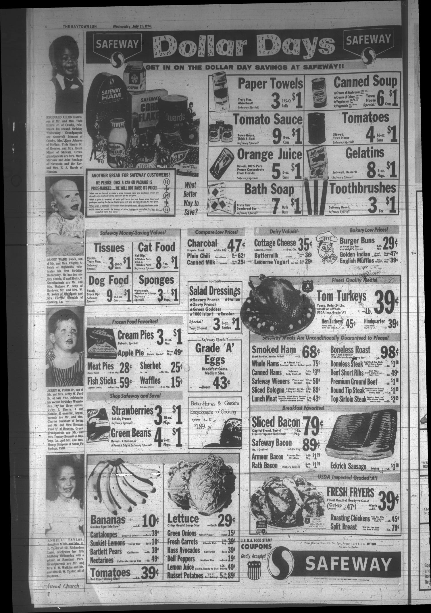The Baytown Sun (Baytown, Tex.), Vol. 52, No. 251, Ed. 1 Wednesday, July 31, 1974
                                                
                                                    [Sequence #]: 4 of 19
                                                
