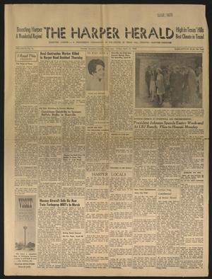 Primary view of object titled 'The Harper Herald (Harper, Tex.), Vol. 53, No. 16, Ed. 1 Friday, April 19, 1968'.