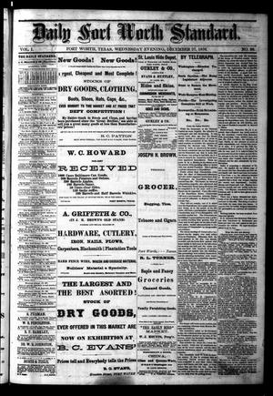 Primary view of Daily Fort Worth Standard. (Fort Worth, Tex.), Vol. 1, No. 99, Ed. 1 Wednesday, December 27, 1876
