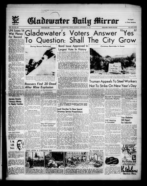 Primary view of object titled 'Gladewater Daily Mirror (Gladewater, Tex.), Vol. 3, No. 133, Ed. 1 Sunday, December 23, 1951'.