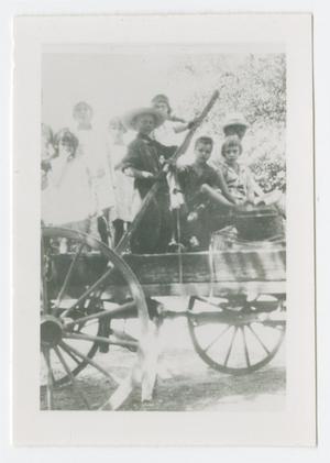 Primary view of object titled '[Children in a Wagon]'.