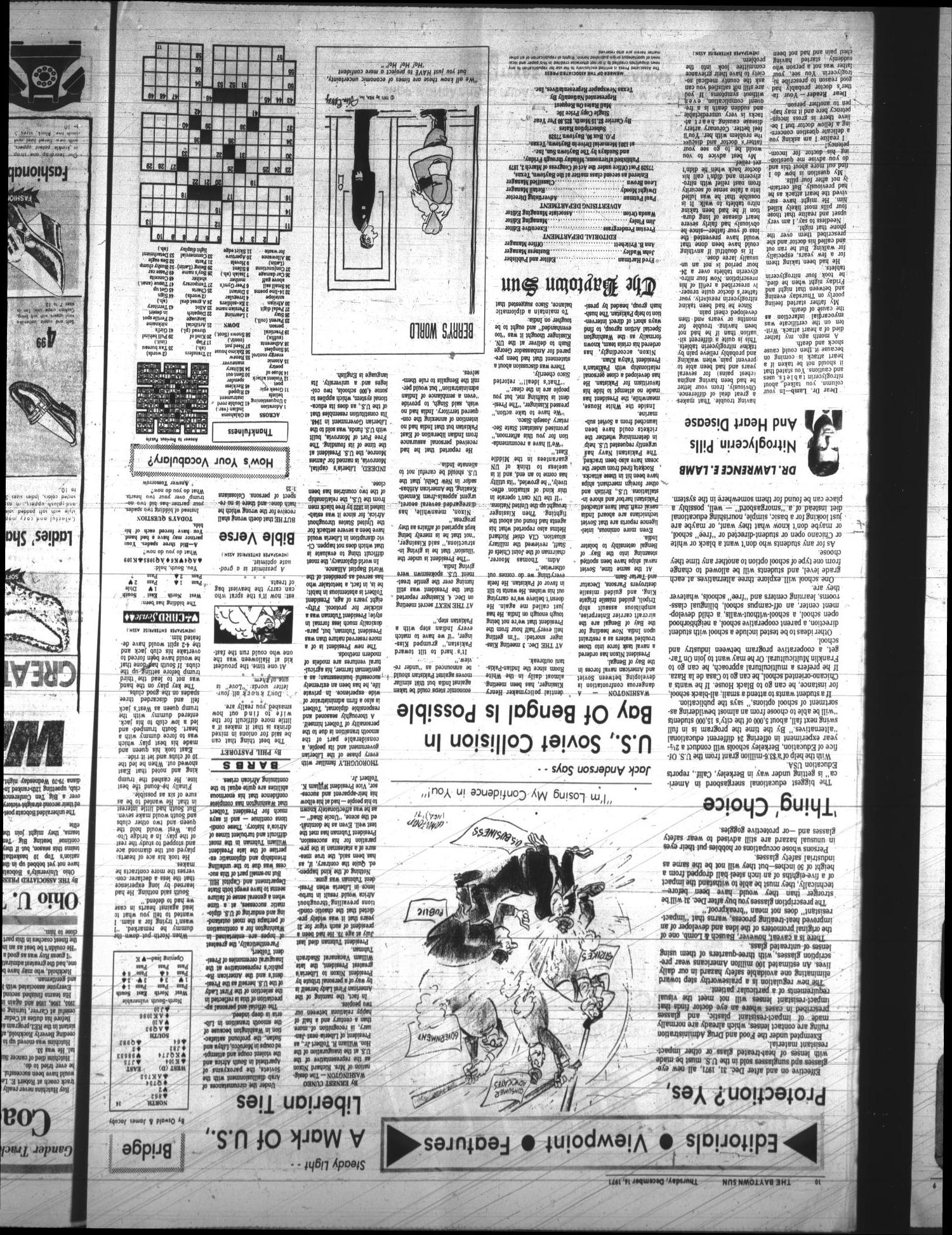 The Baytown Sun (Baytown, Tex.), Vol. 50, No. 63, Ed. 1 Thursday, December 16, 1971
                                                
                                                    [Sequence #]: 10 of 36
                                                