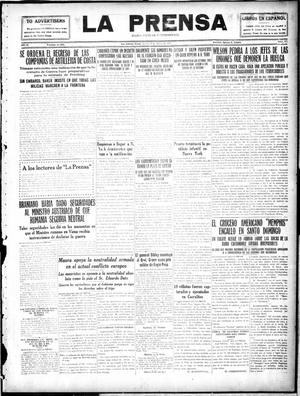 Primary view of object titled 'La Prensa (San Antonio, Tex.), Vol. 4, No. 657, Ed. 1 Thursday, August 31, 1916'.