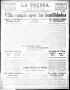 Thumbnail image of item number 1 in: 'La Prensa. (San Antonio, Tex.), Vol. 2, No. 10, Ed. 1 Wednesday, October 21, 1914'.