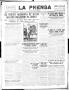 Thumbnail image of item number 1 in: 'La Prensa (San Antonio, Tex.), Vol. 5, No. 863, Ed. 1 Saturday, March 17, 1917'.