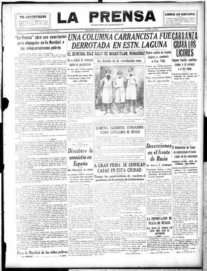 Primary view of object titled 'La Prensa (San Antonio, Tex.), Vol. 5, No. 1108, Ed. 1 Wednesday, November 28, 1917'.