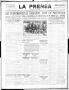 Primary view of La Prensa (San Antonio, Tex.), Vol. 4, No. 740, Ed. 1 Saturday, November 25, 1916