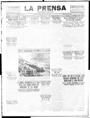 Primary view of object titled 'La Prensa (San Antonio, Tex.), Vol. 3, No. 442, Ed. 1 Tuesday, January 25, 1916'.
