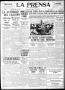 Thumbnail image of item number 1 in: 'La Prensa (San Antonio, Tex.), Vol. 6, No. 1574, Ed. 1 Saturday, May 31, 1919'.