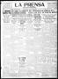 Thumbnail image of item number 1 in: 'La Prensa (San Antonio, Tex.), Vol. 10, No. 123, Ed. 1 Friday, June 16, 1922'.