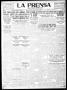 Thumbnail image of item number 1 in: 'La Prensa (San Antonio, Tex.), Vol. 10, No. 109, Ed. 1 Friday, June 2, 1922'.