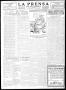 Thumbnail image of item number 3 in: 'La Prensa (San Antonio, Tex.), Vol. 10, No. 134, Ed. 1 Tuesday, June 27, 1922'.