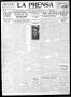 Thumbnail image of item number 1 in: 'La Prensa (San Antonio, Tex.), Vol. 8, No. 2,270, Ed. 1 Sunday, June 26, 1921'.