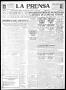 Thumbnail image of item number 1 in: 'La Prensa (San Antonio, Tex.), Vol. 8, No. 2,291, Ed. 1 Sunday, July 17, 1921'.