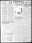 Thumbnail image of item number 3 in: 'La Prensa (San Antonio, Tex.), Vol. 8, No. 2,430, Ed. 1 Tuesday, December 13, 1921'.