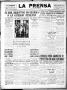 Thumbnail image of item number 1 in: 'La Prensa (San Antonio, Tex.), Vol. 5, No. 1152, Ed. 1 Monday, January 14, 1918'.