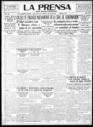 Primary view of object titled 'La Prensa (San Antonio, Tex.), Vol. 8, No. 2,453, Ed. 1 Wednesday, January 11, 1922'.