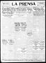 Thumbnail image of item number 1 in: 'La Prensa (San Antonio, Tex.), Vol. 7, No. 2,064, Ed. 1 Tuesday, November 30, 1920'.