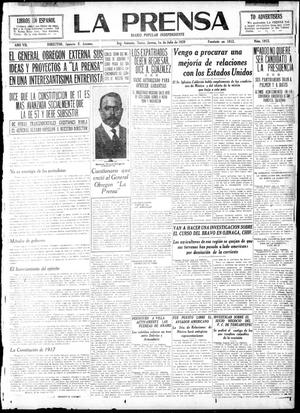 Primary view of object titled 'La Prensa (San Antonio, Tex.), Vol. 7, No. 1915, Ed. 1 Thursday, July 1, 1920'.