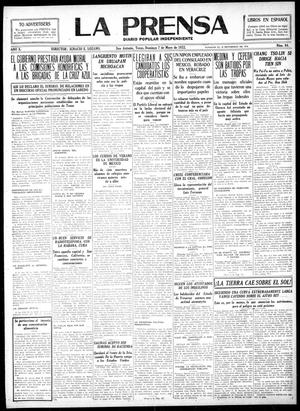 Primary view of object titled 'La Prensa (San Antonio, Tex.), Vol. 10, No. 84, Ed. 1 Sunday, May 7, 1922'.